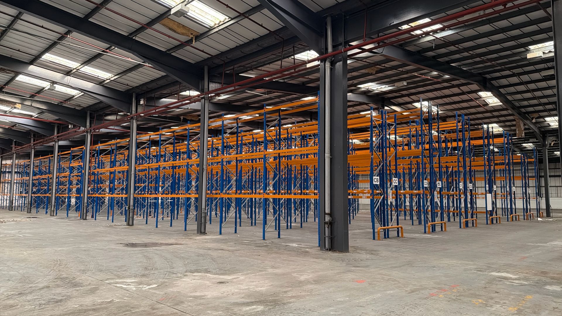 Consisting of 294 uprights & approx. 1,650 cross beams. It was ...