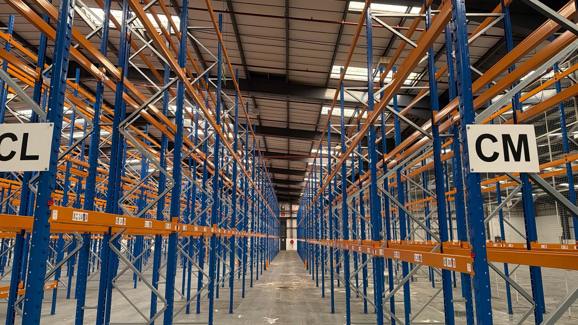 Consisting of 294 uprights & approx. 1,650 cross beams. It was ...