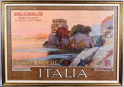 Grimaldi Italia Riviera Ligure Poster.