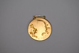 14K Gold Medallion.