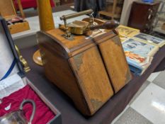 Victorian era Coal Scuttle and Scoop.
