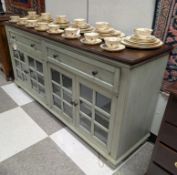 Contemporary 2-Drawer, 4-Door Sideboard.
