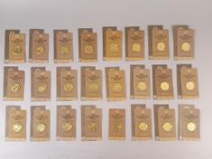 (24) Shakespeare Gold on Sterling Medals.