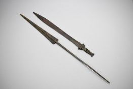Bronze Short Sword and Spear head