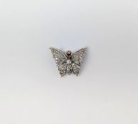 Diamond Butterfly Brooch / Pendant.
