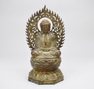 Asian Bronze Seated Buddha Figure.