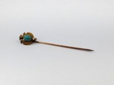 14K Yellow Gold Pin.