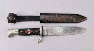 WWII German HJ Knife and Scabbard