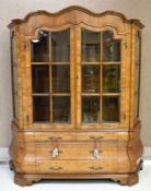 Dutch Baroque Style Bombe Display Cabinet.
