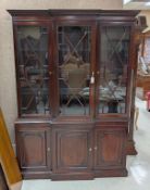 Kindel Mahogany Breakfront China Cabinet