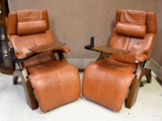 Pair of Human Touch Perfect Chair PC-075 Zero Gravity Chairs.