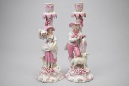 Pair of 18th C. Joseph Gaspard Robert Candlesticks.