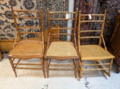 R. J. Horner Style Faux Bamboo Maple Rocker.