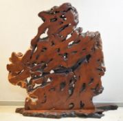 Large Burl Wood Abstract Free Standing Sculpture.