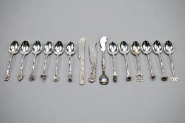 Sterling Silver Miniature Spoons and Knives.