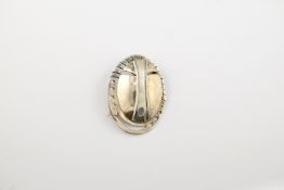 Denise Wallace Sterling Silver Mask Pendant / Brooch.