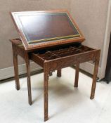 Maitland-Smith Mahogany Music Table.