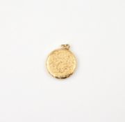 14K Yellow Gold Locket.