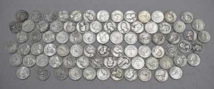 (81) U.S. Silver Quarters.