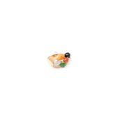 14K Yellow Gold Ring with Stones.
