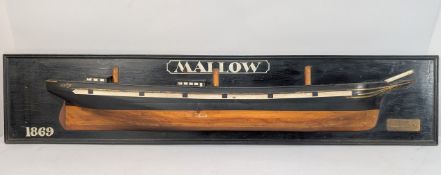 Wood Model of Ship Hull, Mallow.