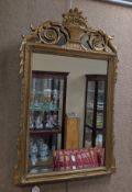 Gilt Framed Beveled Mirror. 40