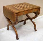 Maitland-Smith Drop Leaf Games Table.