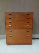 Soborg Mobler Danish Teak 7-Drawer Chest.