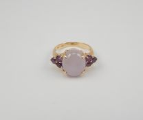 14K Yellow Gold Ring With Cabochon.