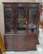 Kindel Mahogany Breakfront China Cabinet