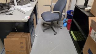 LOT- ASST SHELVING UNIT, CABINETS, & CHAIRS