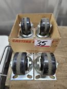 LOT - BESTWAY BLACK 4" SWIVEL CASTERS
