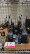 UNITS - MOTOROLLA RADIUS CP150 RADIOS C/W CHARGER DOCKS