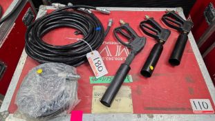 LOT - CO2 HOSES 10' QUICK CONNECT C/W CO2 GUNS