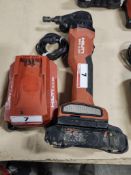 HILTI SPN 6-22 21.6V BATTERY NIBBLER W/ (1) BATTERY, (1) CHARGER