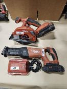 LOT - HILTI SR 6-22 21.6V SAWZALL & HILTI SC 5ML-22 CIRCULAR SAW W/ (2) BATTERIES & (1) CHARGER