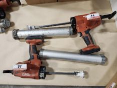 UNITS - HILTI CD 4-22 21.6V BATTERY CAULKING GUNS (NO BATTERIES)