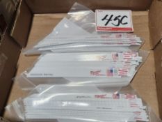 LOT - MILWAUKEE NEW MEDIUM METAL 8" SAWZALL BLADES (50 PC)