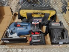 BOSCH GST 18V-50 18V BATTERY JIG SAW W/ (2) BATTERIES, (1) CHARGER & BAG