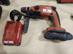 HILTI TE 2-22 21.6V BATTERY ROTARY HAMMER W/ (1) BATTERY, (1) CHARGER