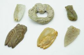 Sammlung Jadeamulette, Grabbeigaben
