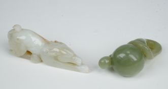 2 Jade-Schnitzereien