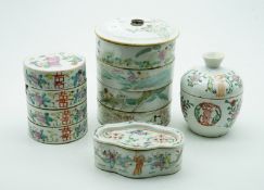 Chinesisches Tischporzellan, Quing Epoche - 9 Teile