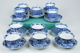 10er Satz Teekoppchen f.d. niederländ. Markt Kangxi Nian 19.