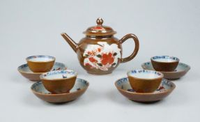 Teegarnitur Cafe aux Lait China Quianlong 9tlg