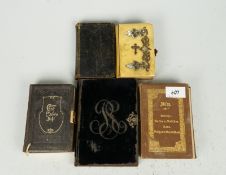 Gebetbücher um 1900, 5 Stck