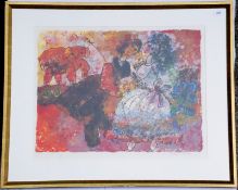 Tobiasse, Theo: Farblithographie, "Le Porcher", 1978