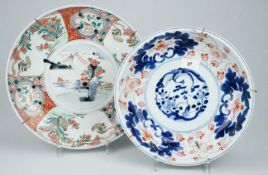 2 große Anbietteller wohl Japan Edo 18./19.Jh.