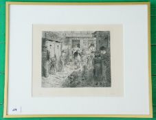 Zille, Heinrich: Heliogravüre, "Berlin- Ackerstraße", Nachdruck von 1976