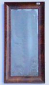 Orig. Biedermeierspiegel- Mahagoni und echtes Walzglas